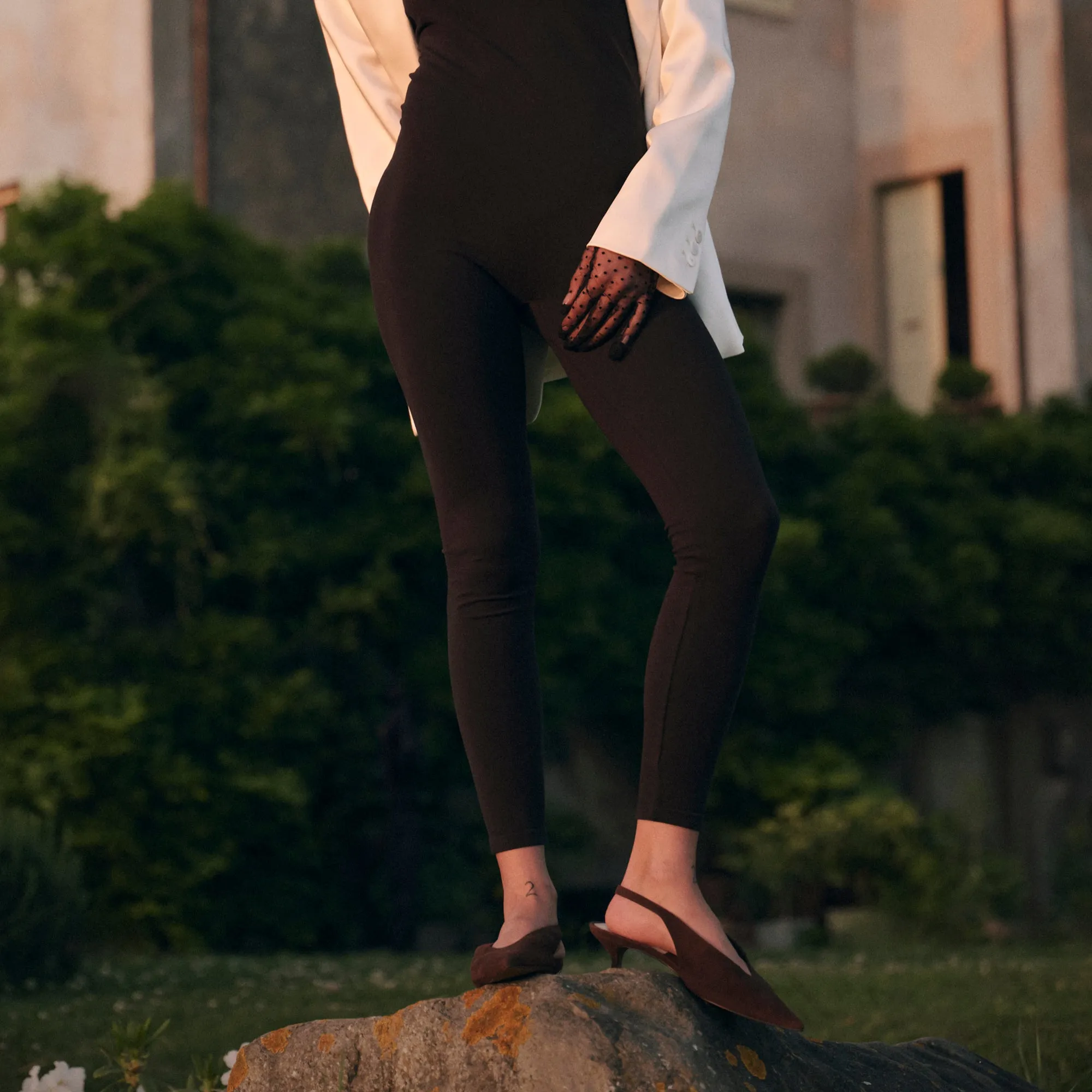 ALENNA HEELS DK BROWN SUEDE Sporty Heeled Shoes