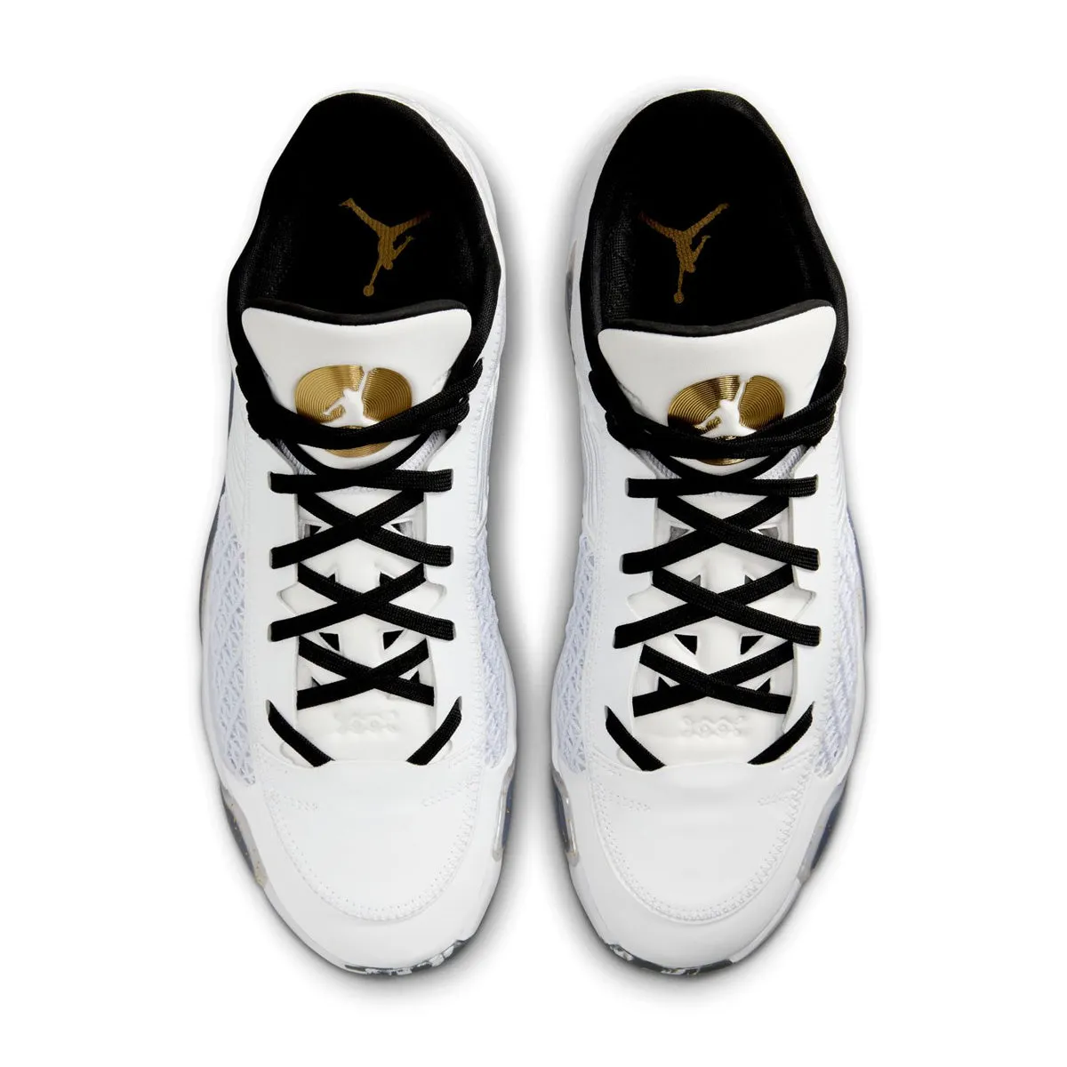 Air Jordan XXXVIII Low PF 'White Black' Basic Form Sun Jog