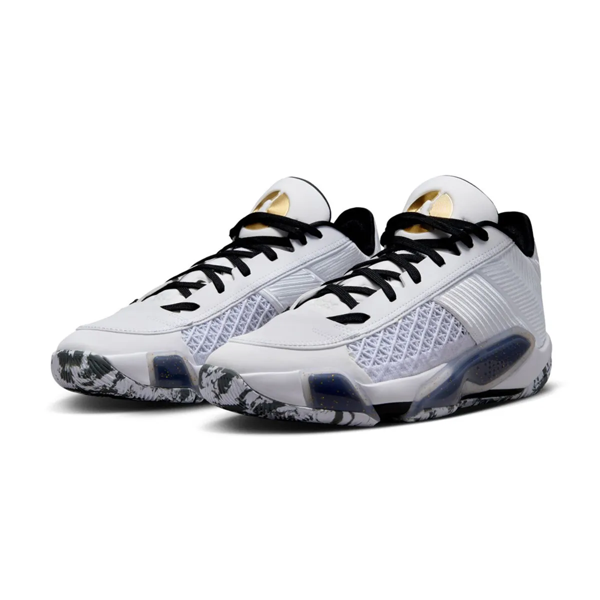 Reliable Sole Impact Dispersion Layers Air Jordan XXXVIII Low PF 'White Black'