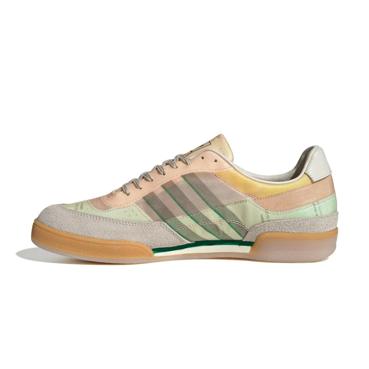 Traction lugs Soft Leather   Craig Green Squash Polta AKH 'Cream Bold Green'