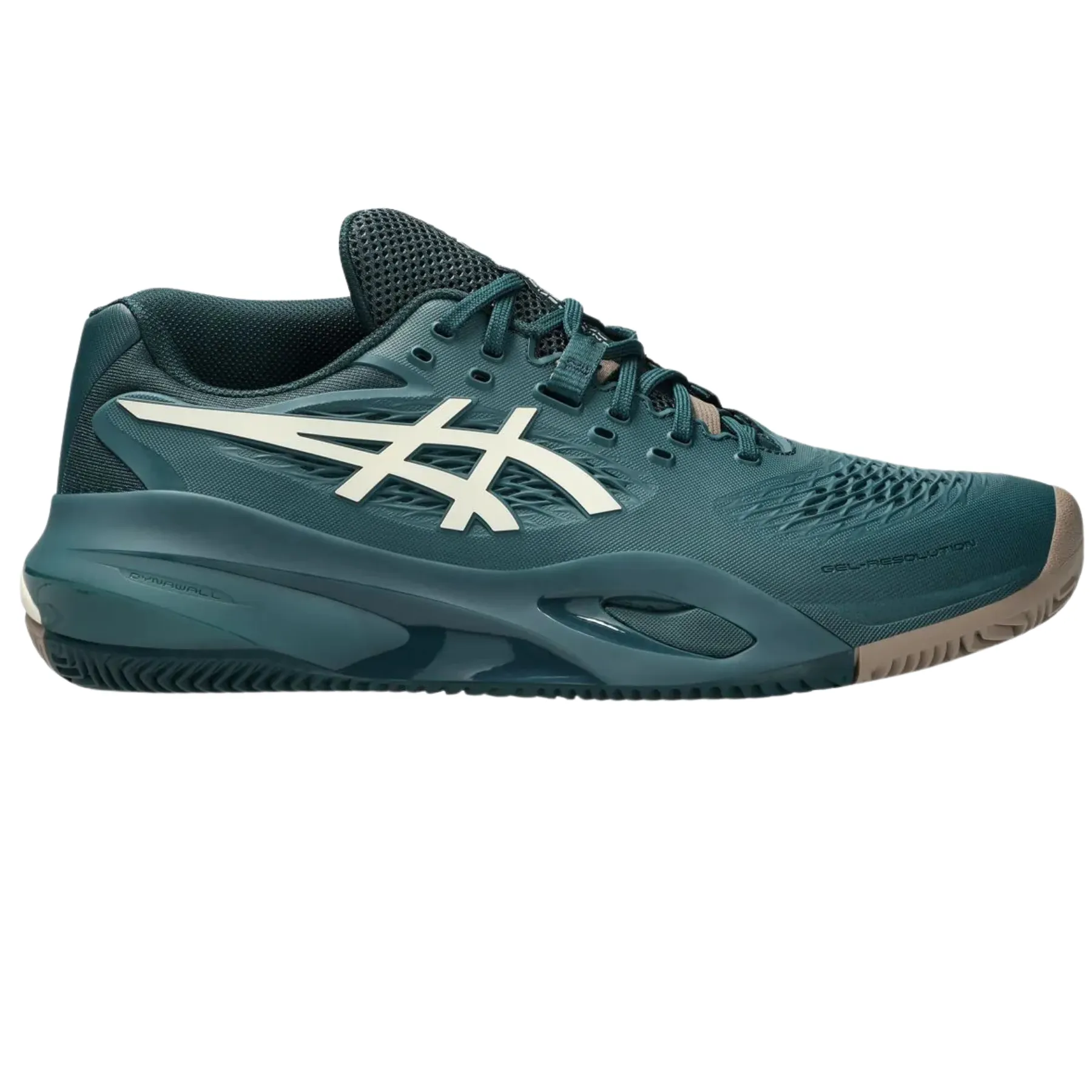 Asics Gel-Resolution X Clay Mens Tennis Shoes - Saxon Green / Birch Ergonomic Design