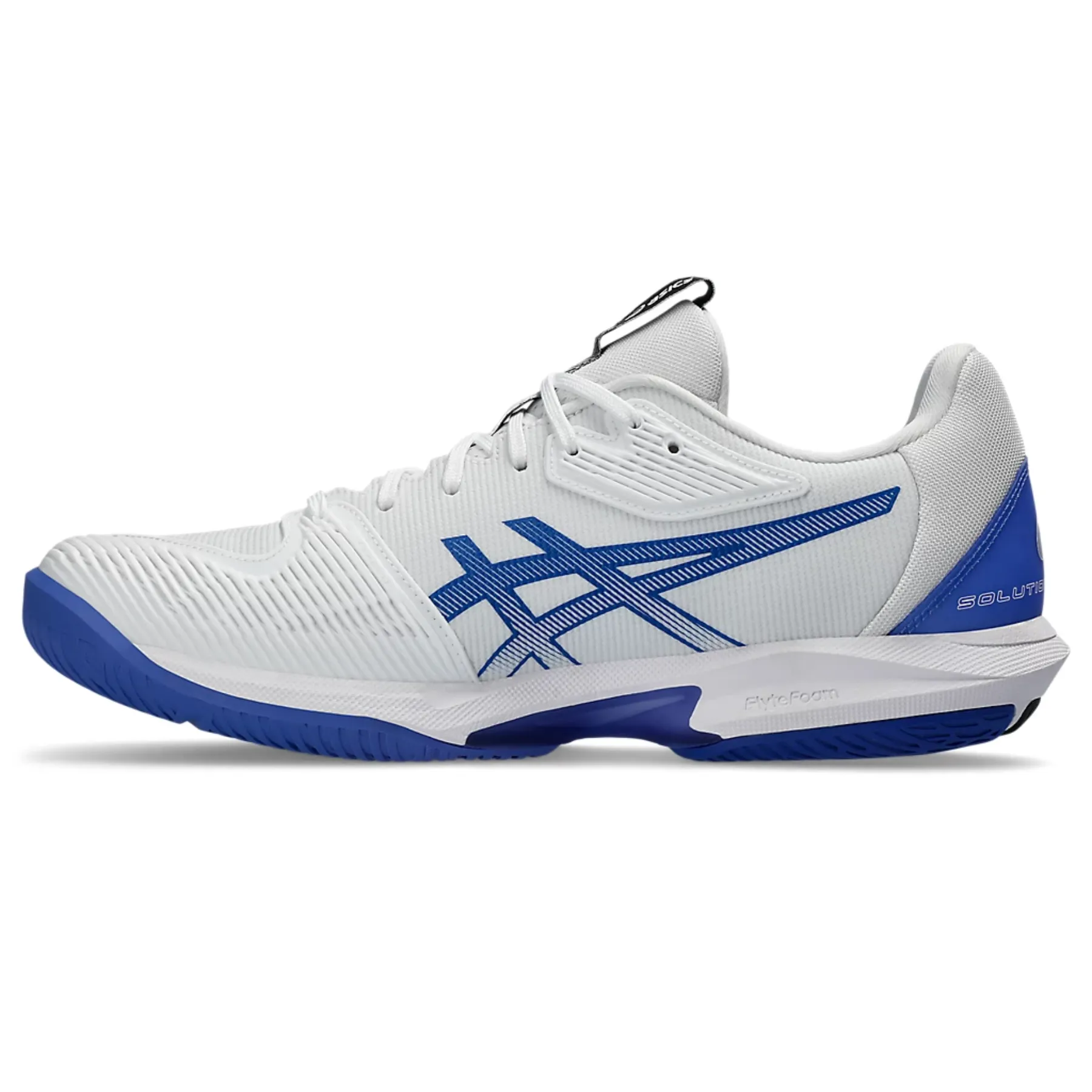 Asics Solution Speed FF 3 Men Tennis Shoes - White/Tuna Blue Basic Comfort Durable Construction