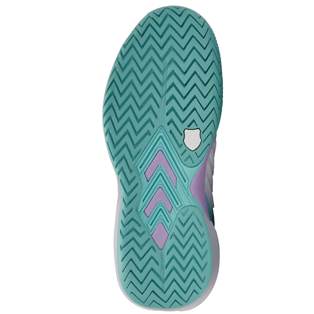 K Swiss Ultrashot 3 AC Women Tennis Shoes -  White/Angel Blue/Lilac High Intensity High Quality