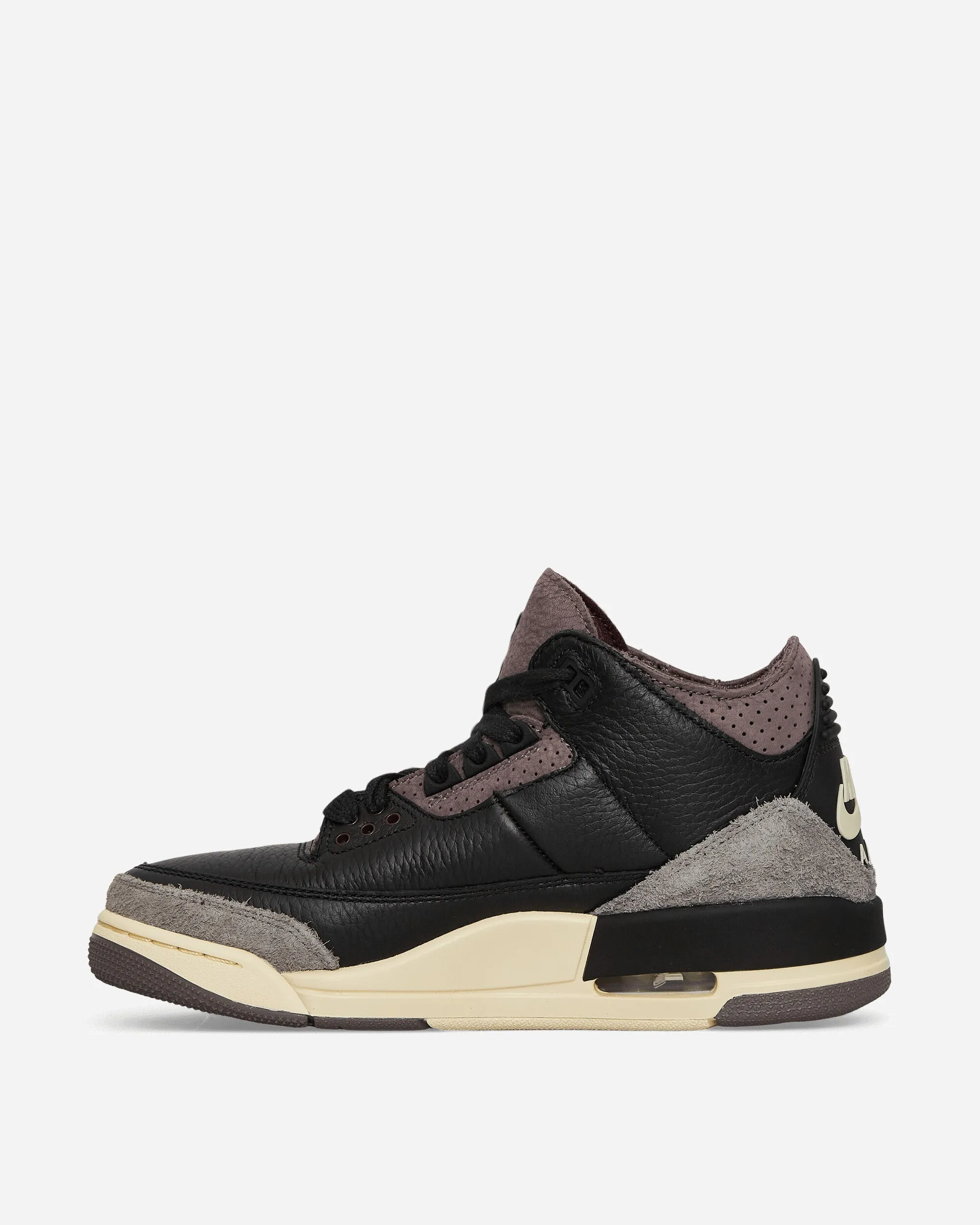 Women's A Ma Mani??re Air Jordan 3 Sneakers Black / Flat Pewter Dodge Step