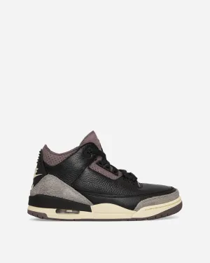 Women's A Ma Mani??re Air Jordan 3 Sneakers Black / Flat Pewter Good elasticity Comfort   padding