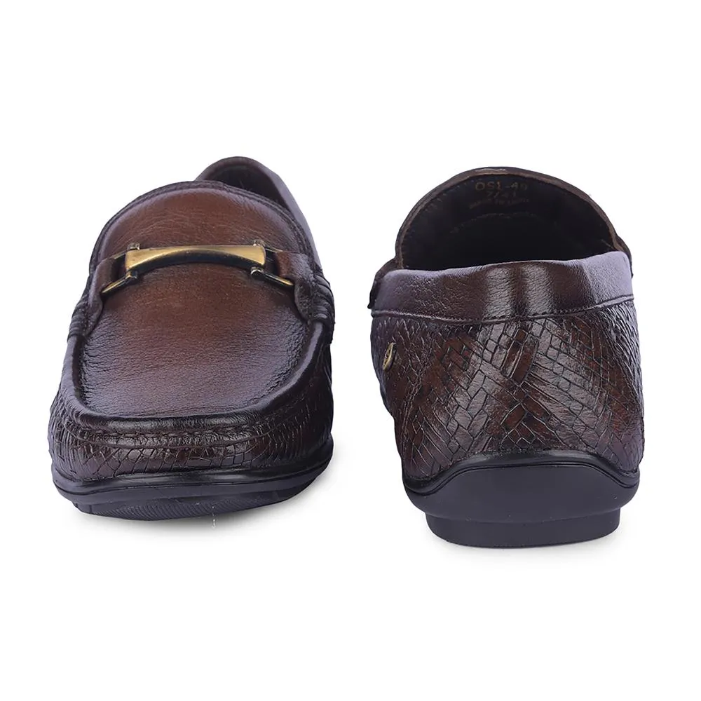 Easy Care Healers By Liberty Mens OSL-49 Brown Formal Loafers