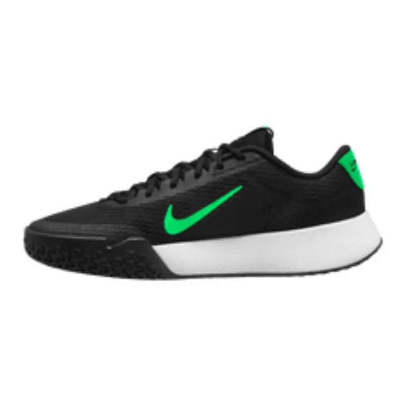 Nike Court Vapor Lite 2 Men Hard Court Tennis Shoes - Black/Poison Green-White Anatomical shape Stable Structure