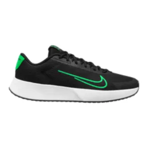 lace up closure Nike Court Vapor Lite 2 Men Hard Court Tennis Shoes - Black/Poison Green-White