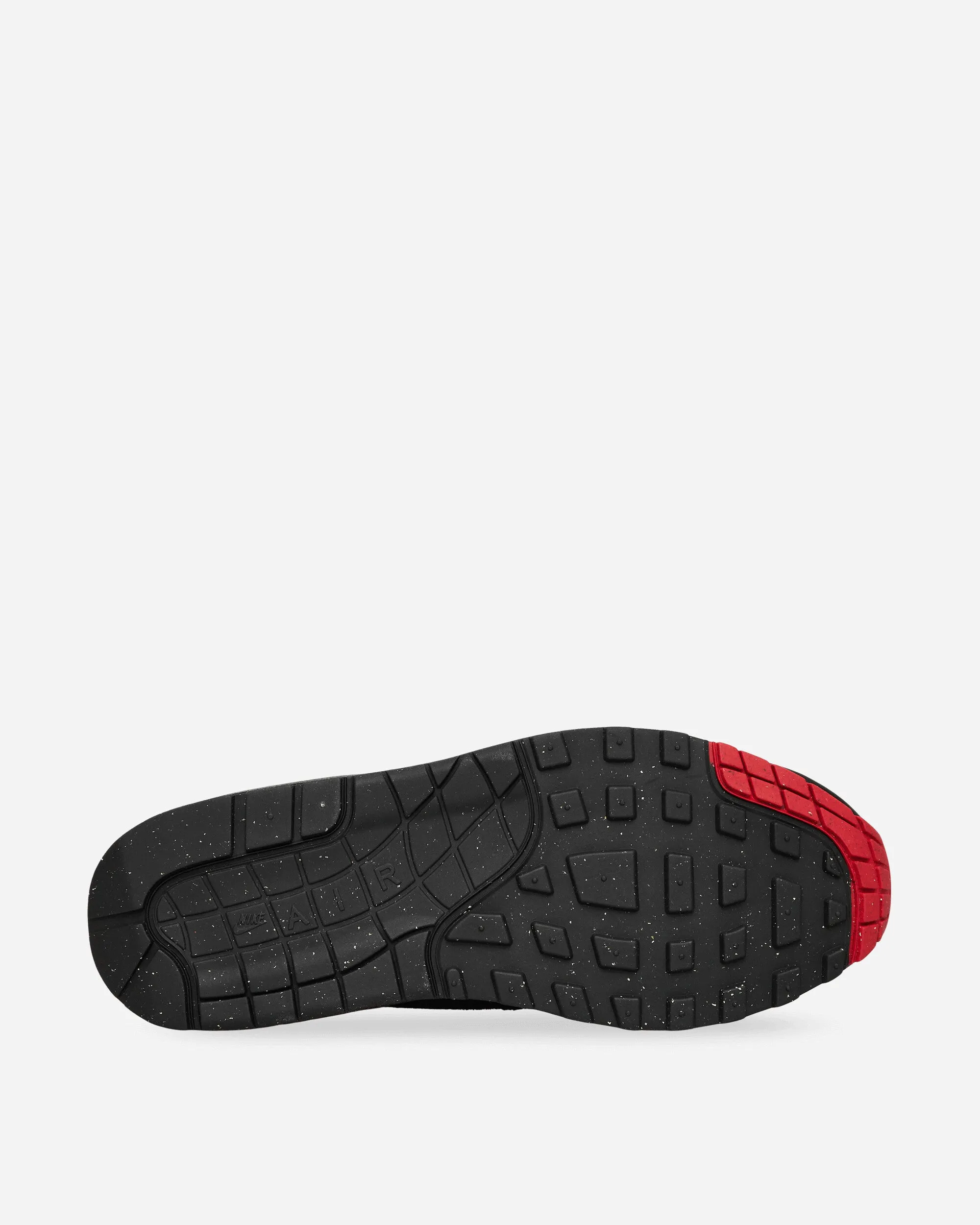 Air Max 1 Essential Sneakers Black / Iron Grey / University Red Outdoor Sport Step Comfort