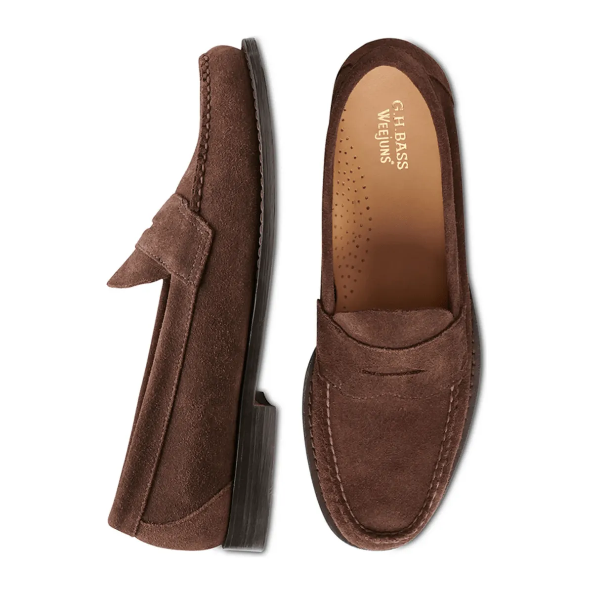 Office Go daily life G.H. Bass Men's Logan WeeJun Brown Suede