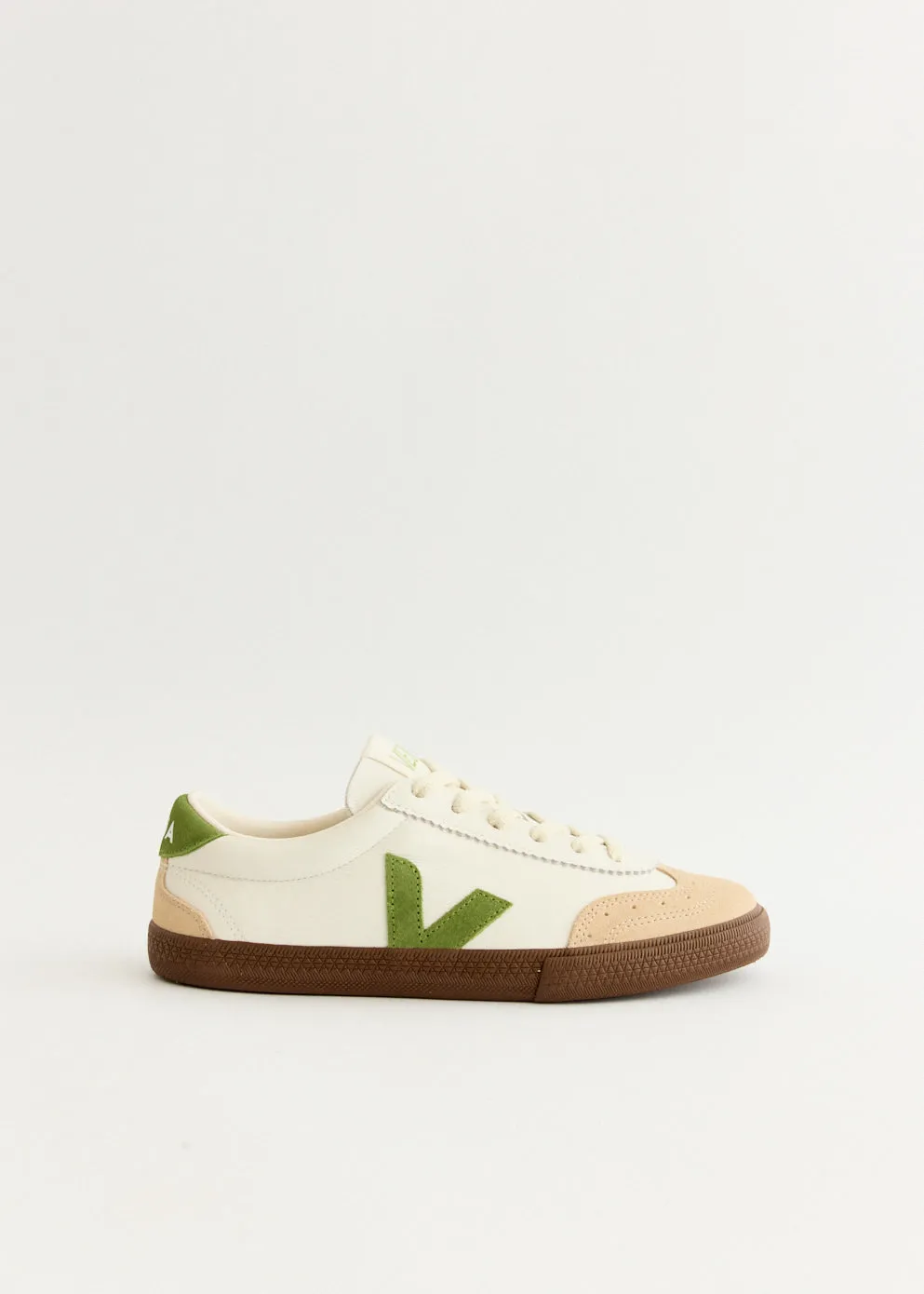 Casual Style Shoes Non Slip Volley 'White Kiwi Bark' Sneakers