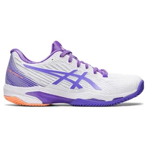 Asics Solution Speed FF 2 White/Amethyst  Clay Women's Tennis Shoes Comfort Step Street Fit