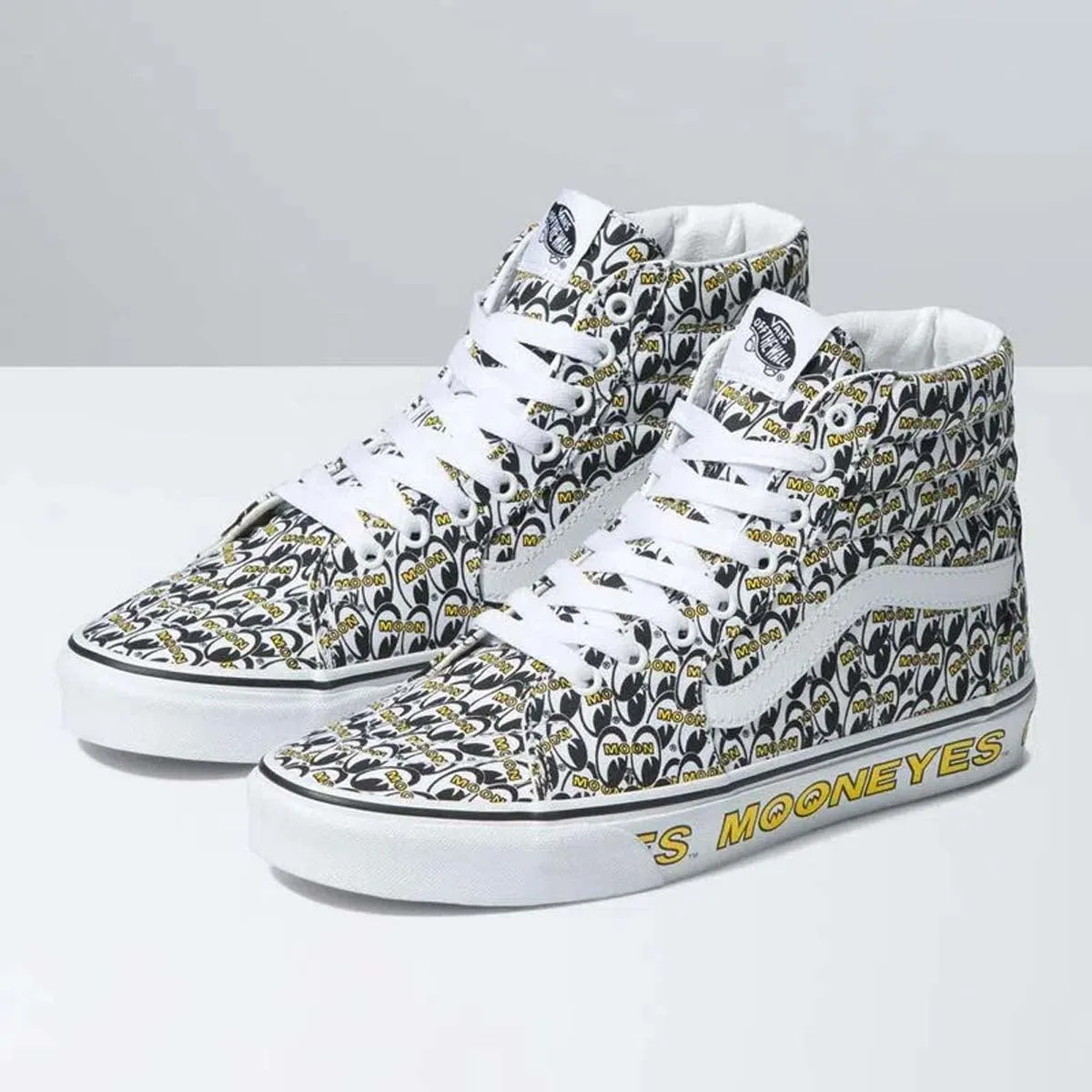 High Speed   Mooneyes SK8-Hi 'White Yellow'