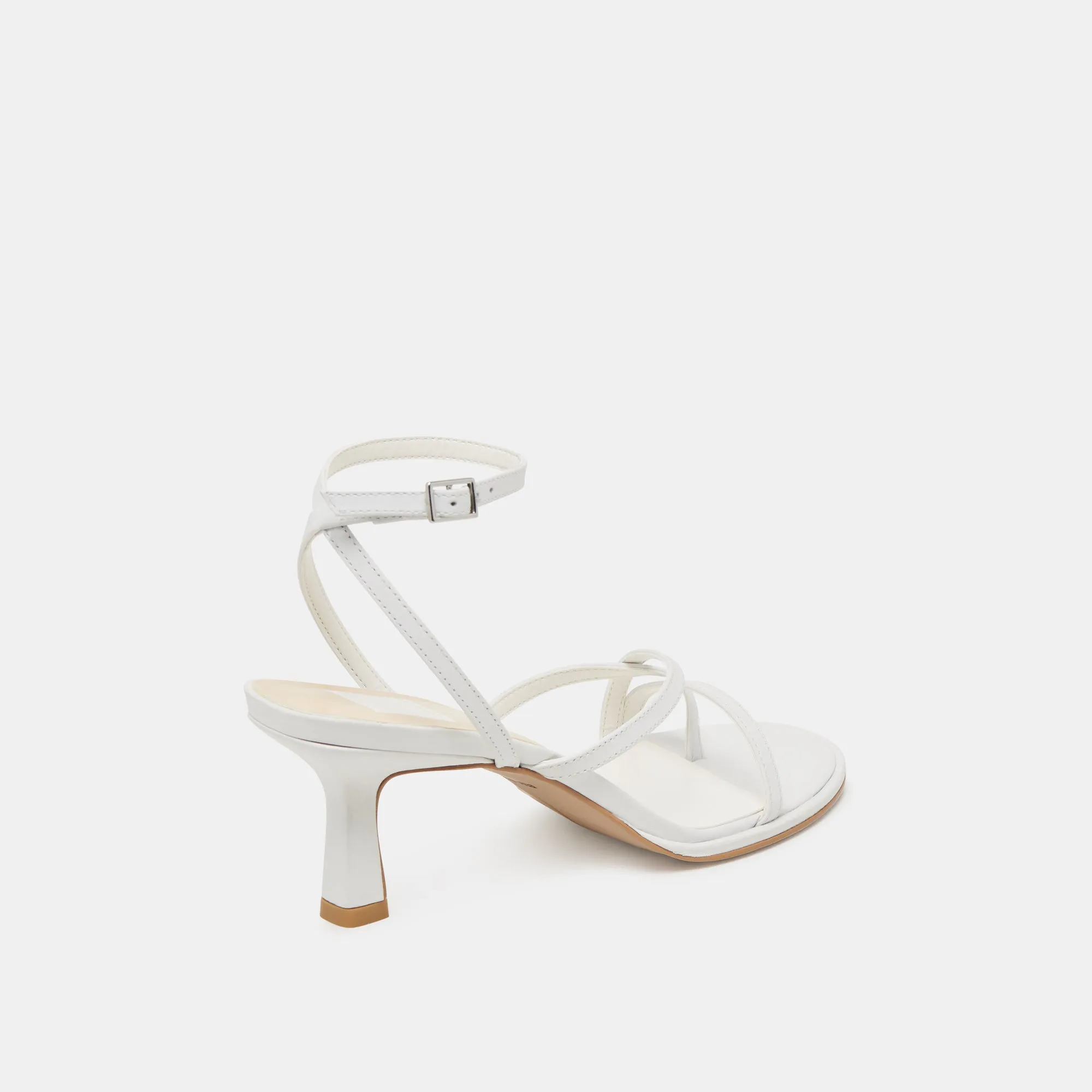 MORAH HEELS TRUE WHITE LEATHER Premium Footwear