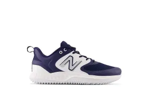 Crisp Lines Snow Grip New Balance Men's Fresh Foam 3000 V6 Turf Baseball Shoes - Navy with White - T3000TN6