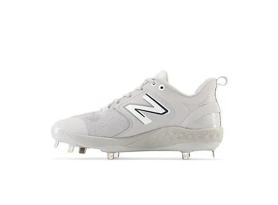 Fashion Accessory Versatile Look New Balance Men's Fresh Foam X 3000 V6 Metal Baseball Cleats - Grey with White - L3000TG6