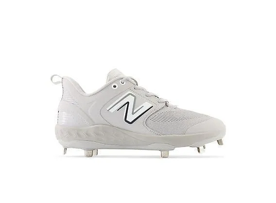New Balance Men's Fresh Foam X 3000 V6 Metal Baseball Cleats - Grey with White - L3000TG6 Functional Footwear