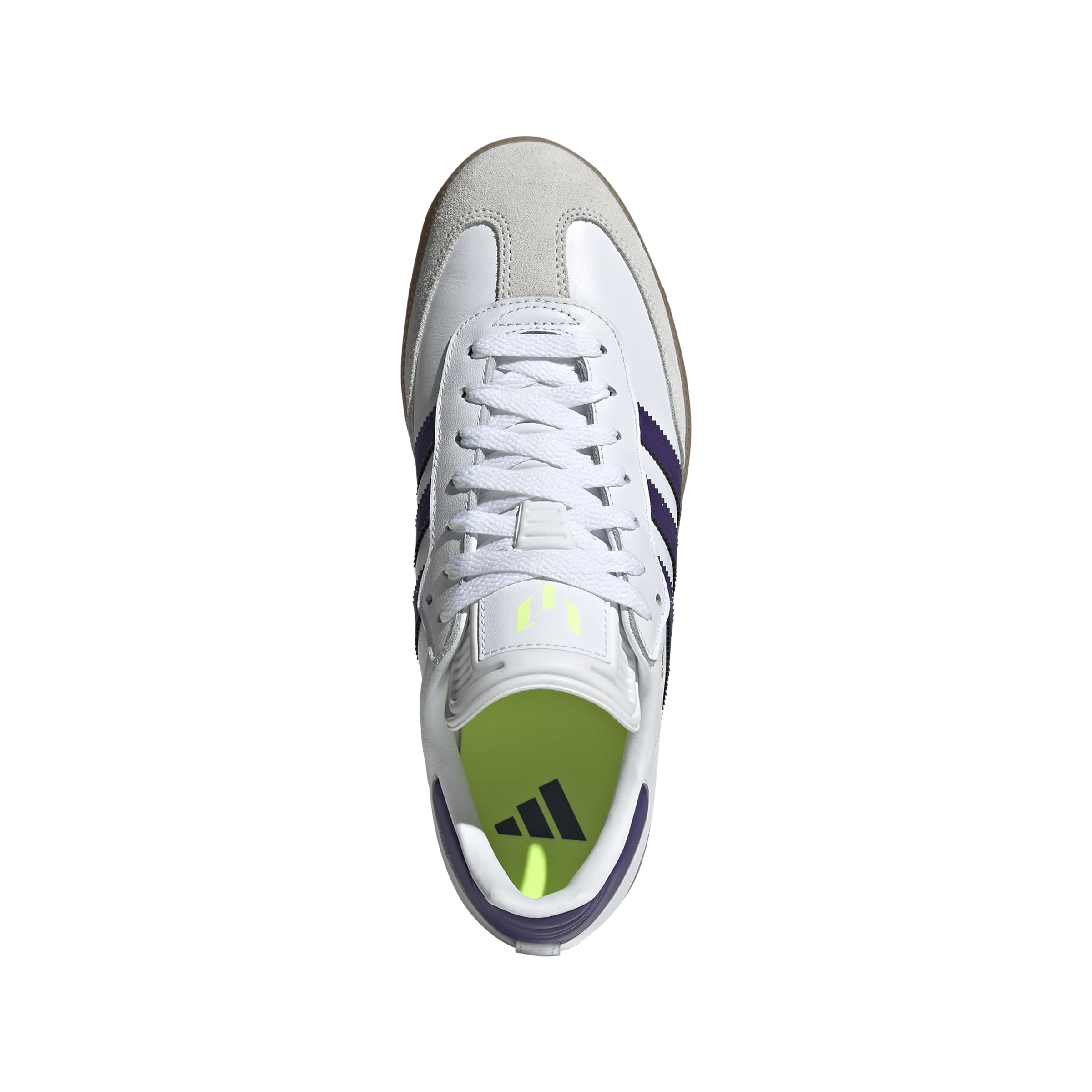 Thermoregulating Fabric Padded Step   Lionel Messi Samba Indoor Boots 'Cloud White Purple'