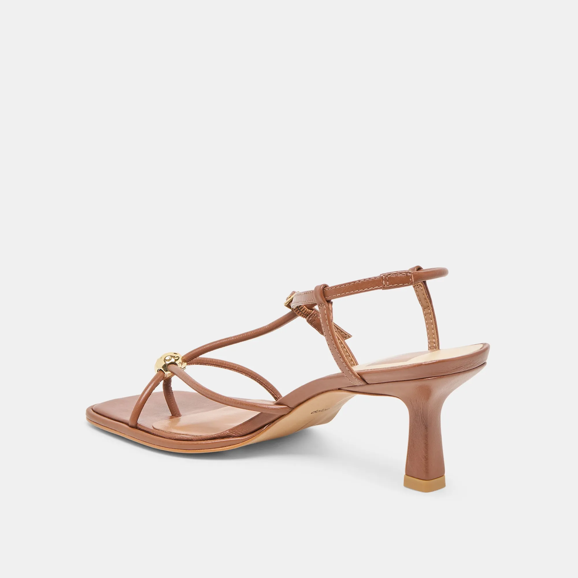 MYLEE HEELS COGNAC LEATHER Comfortable Shoes Comfortable Straps