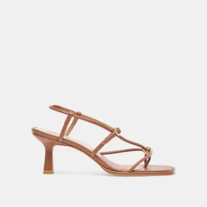 Good flexibility MYLEE HEELS COGNAC LEATHER