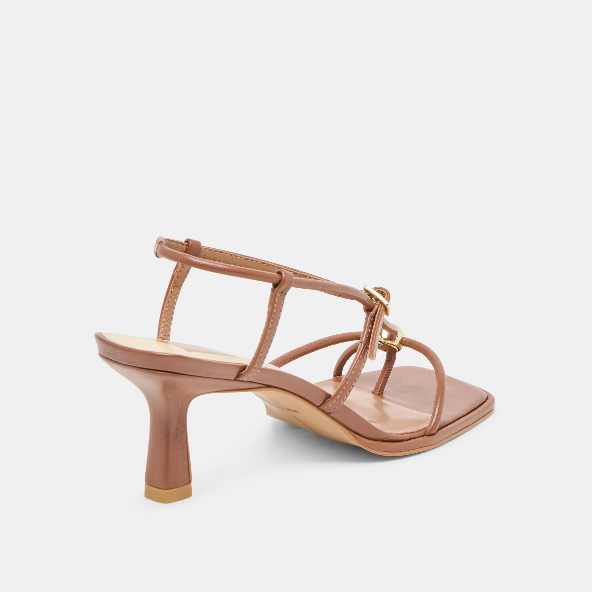 Smart Office Shoes MYLEE HEELS COGNAC LEATHER