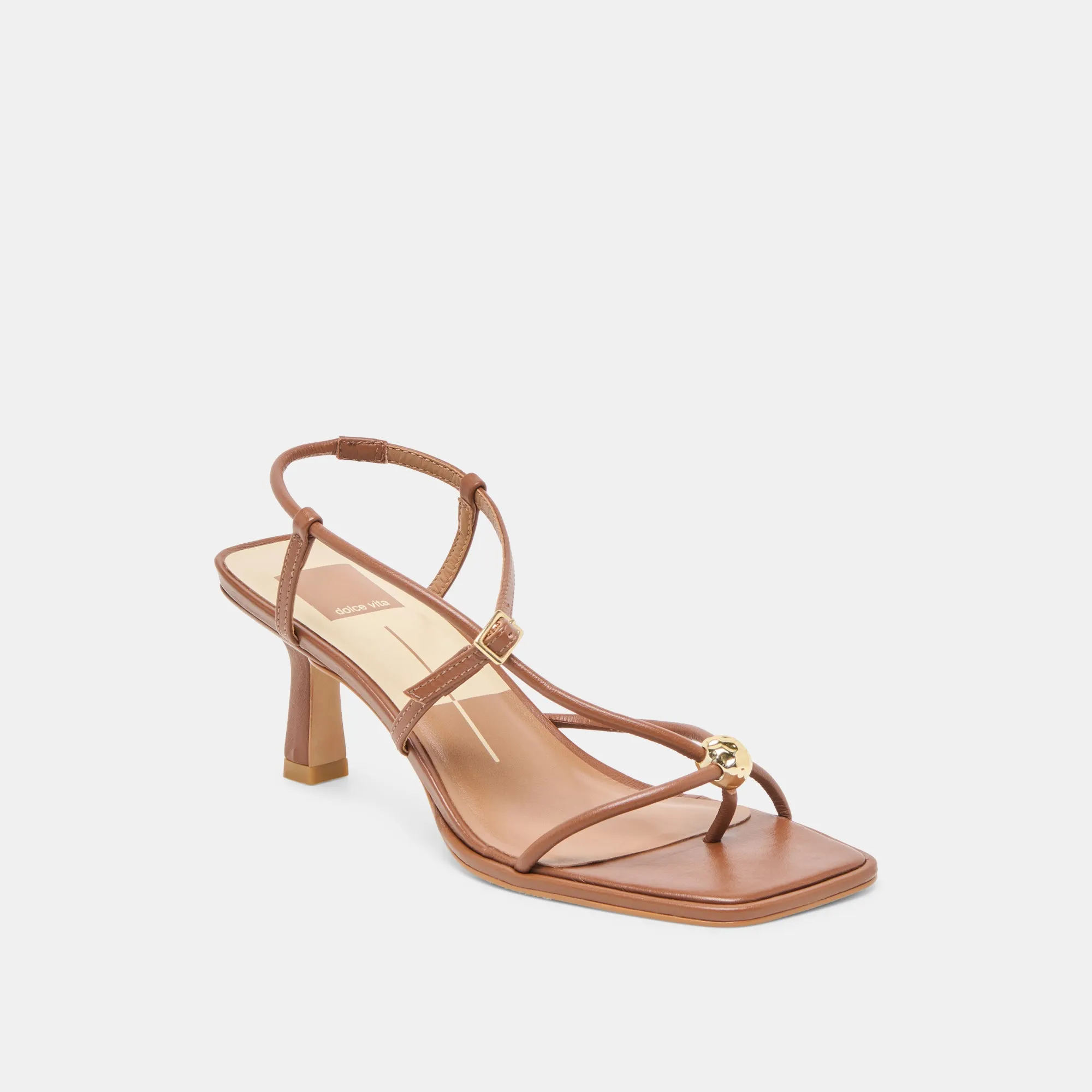 MYLEE HEELS COGNAC LEATHER Energy return