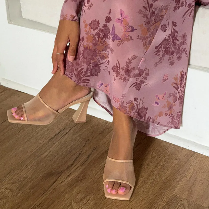 NARDA HEELS BLUSH MESH Matte Finish