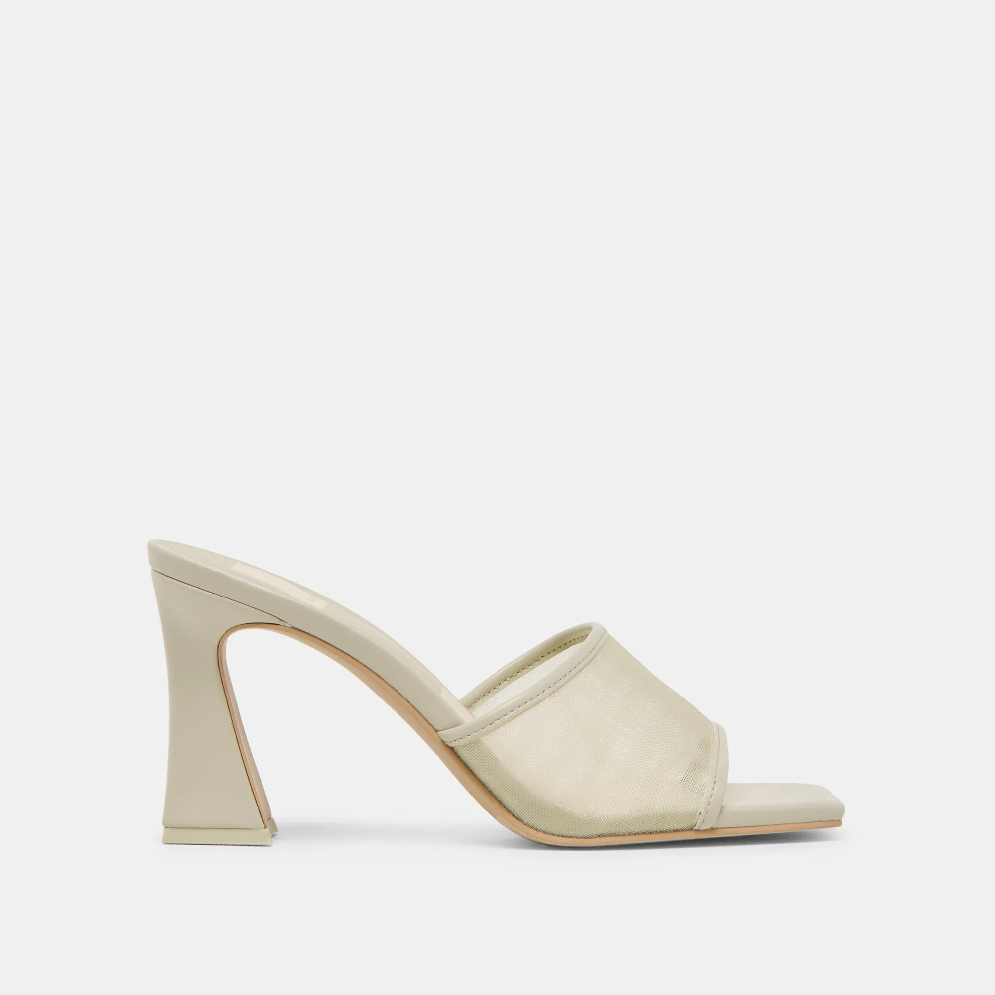 NARDA HEELS LIGHT SAGE MESH Elegant Sandals