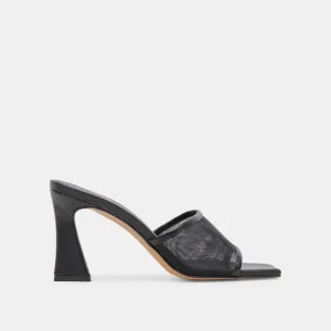 Casual Heels for Work Casual Platform Heels NARDA HEELS ONYX MESH