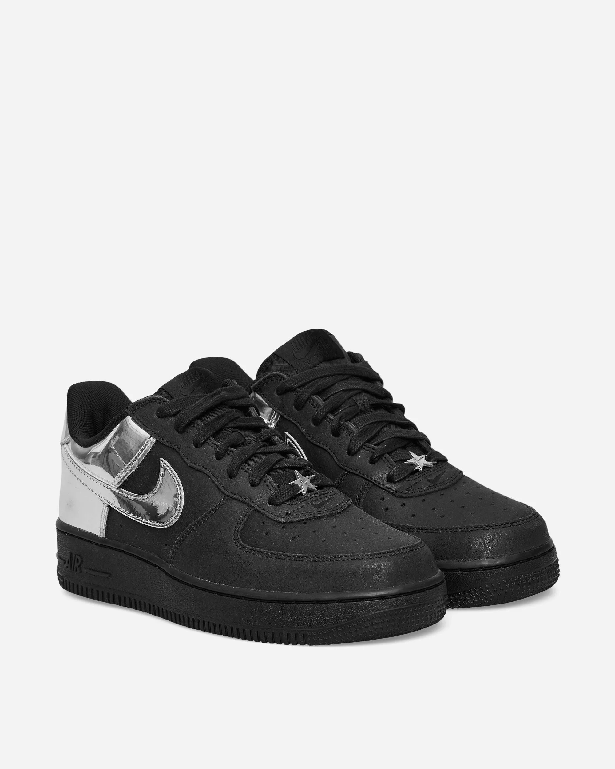 Breathe Flow Lasting Comfort Air Force 1 Low Sneakers Black / Metallic Silver