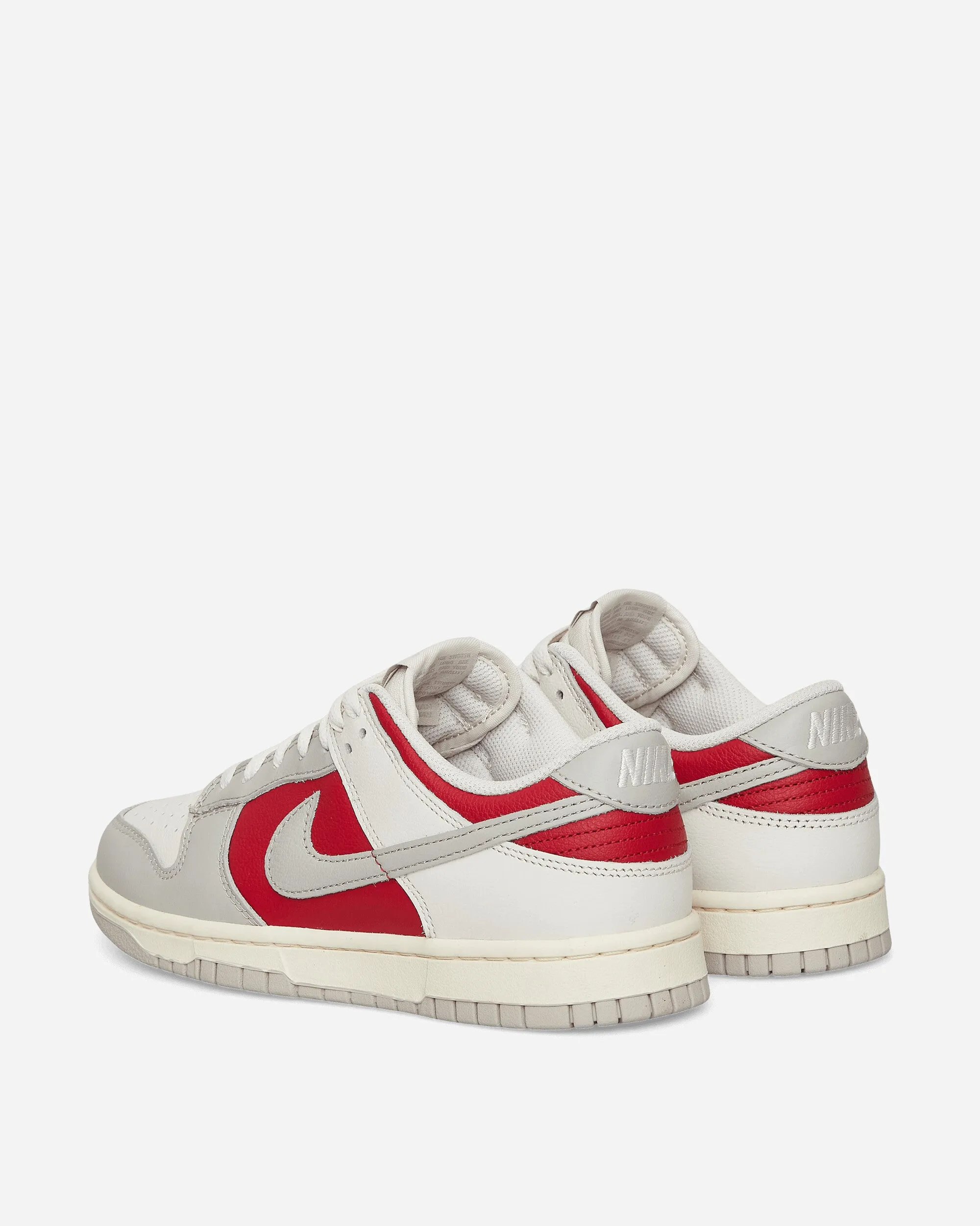 Dunk Low Retro Sneakers Phantom / Gym Red Flat Heel