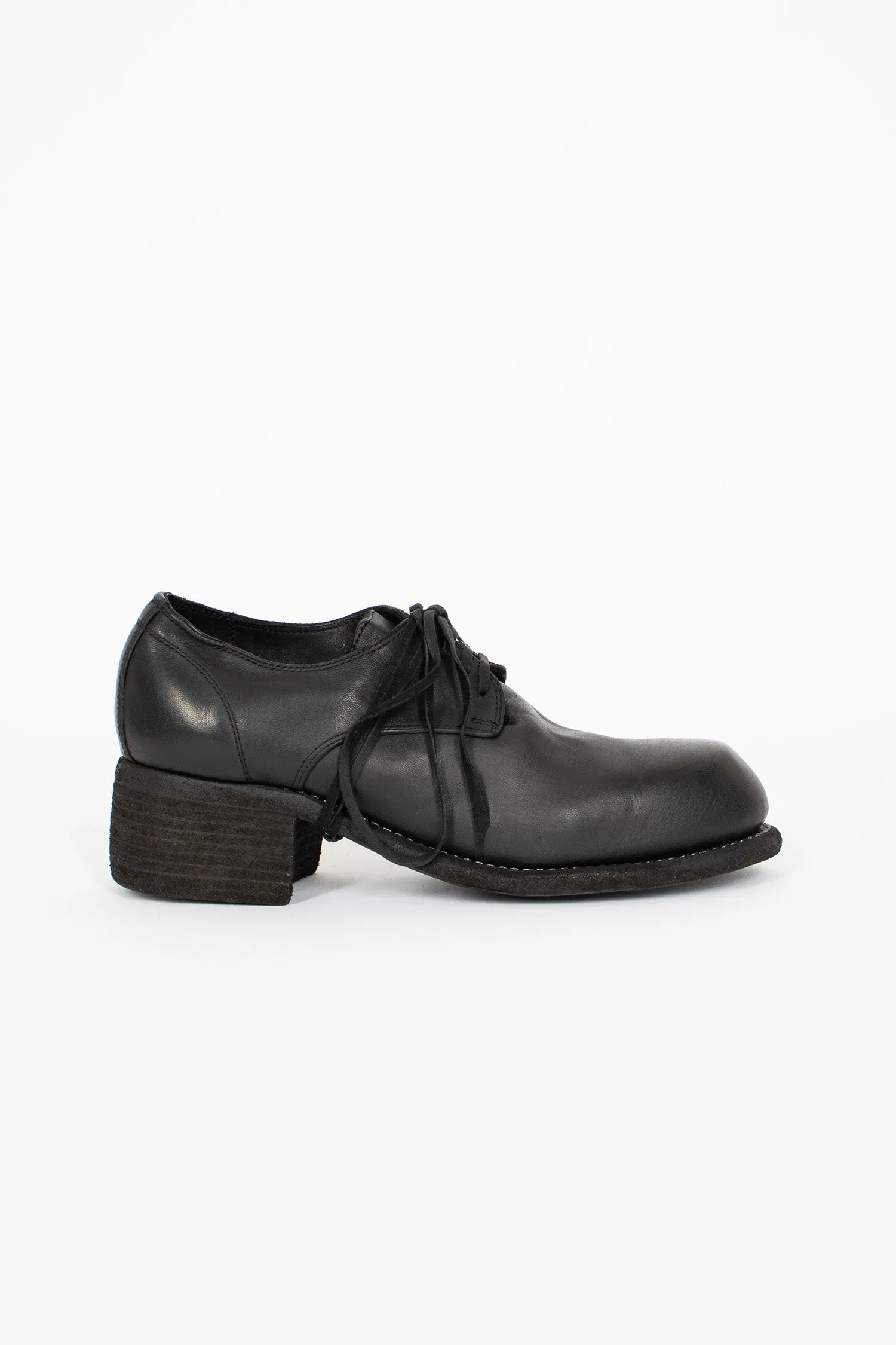 All Fit NB02 Chunky Heel Derby BLKT