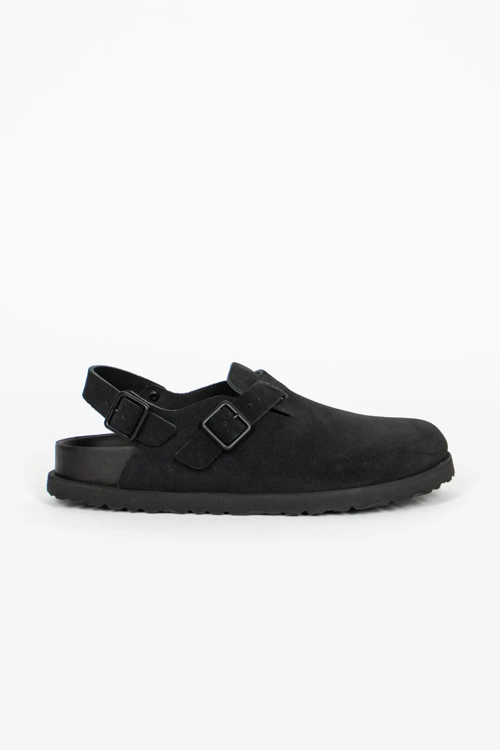 Glow Hike Tokio Suede Clog Black