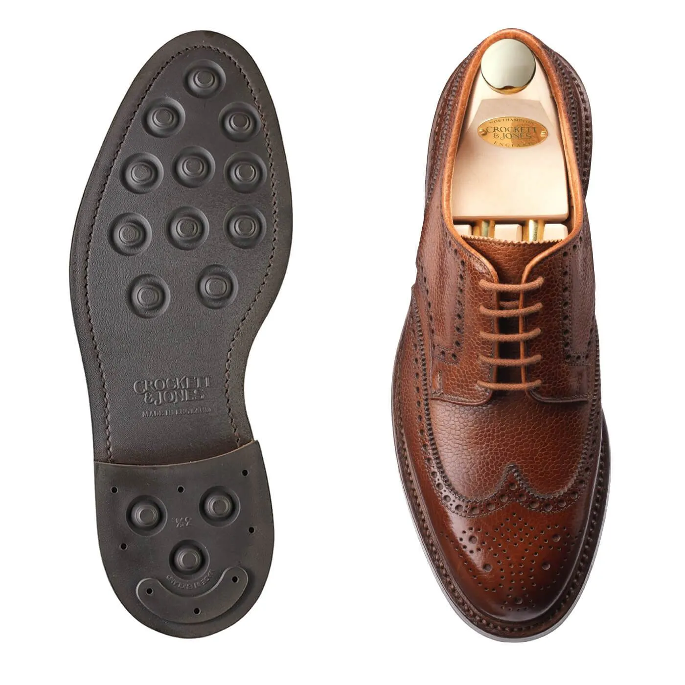Pembroke Tan Scotch Grain Active Day Smooth Lining