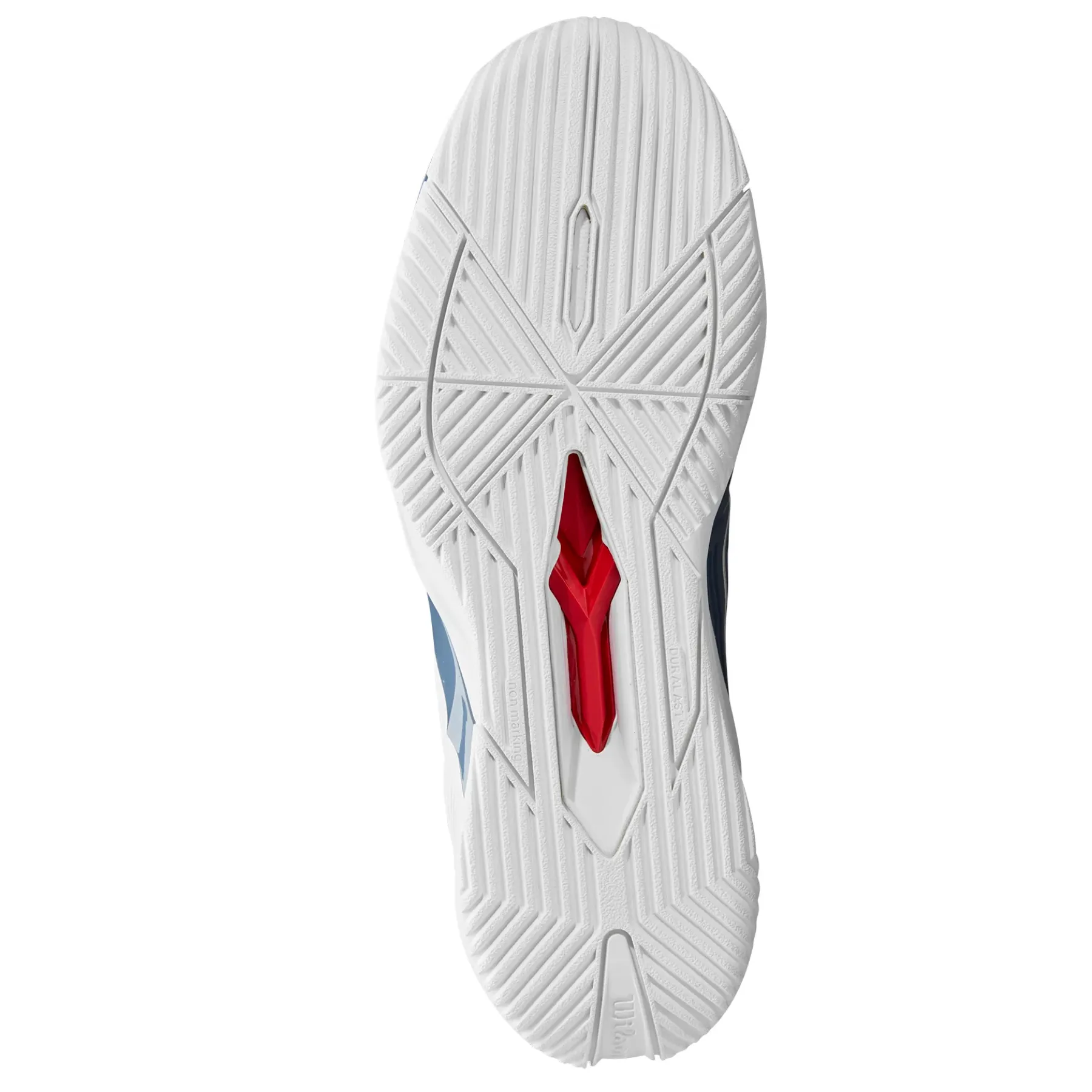 Long Wear Stretch Fabric Wilson RUSH PRO 4.5 IW Mens Tennis Shoes - China Blue / White / Snow White