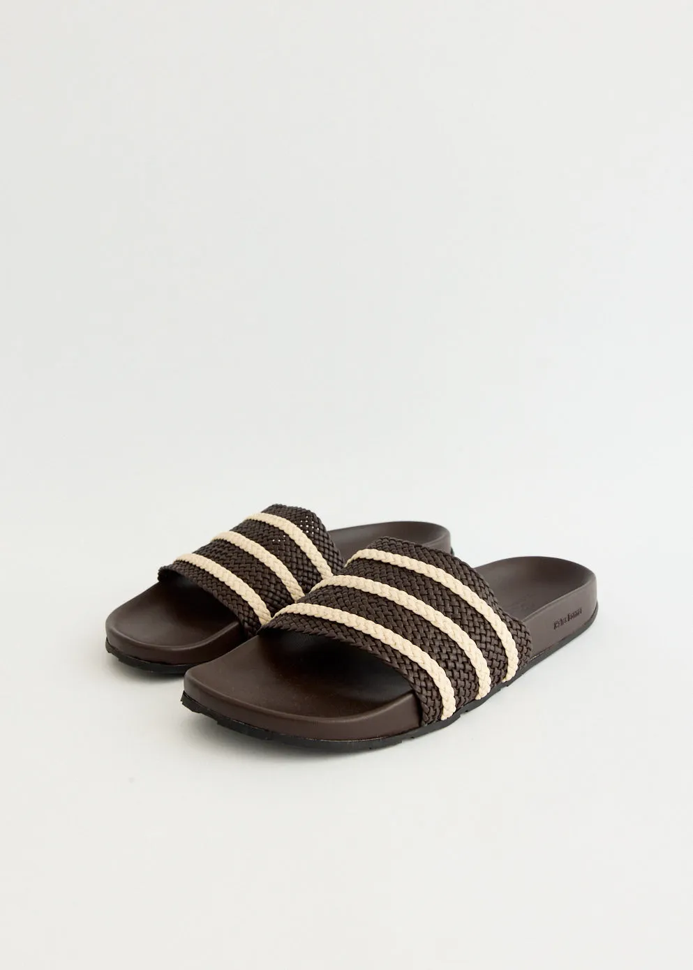 Go Casual x Wales Bonner Adilette 'Dark Brown' Slides