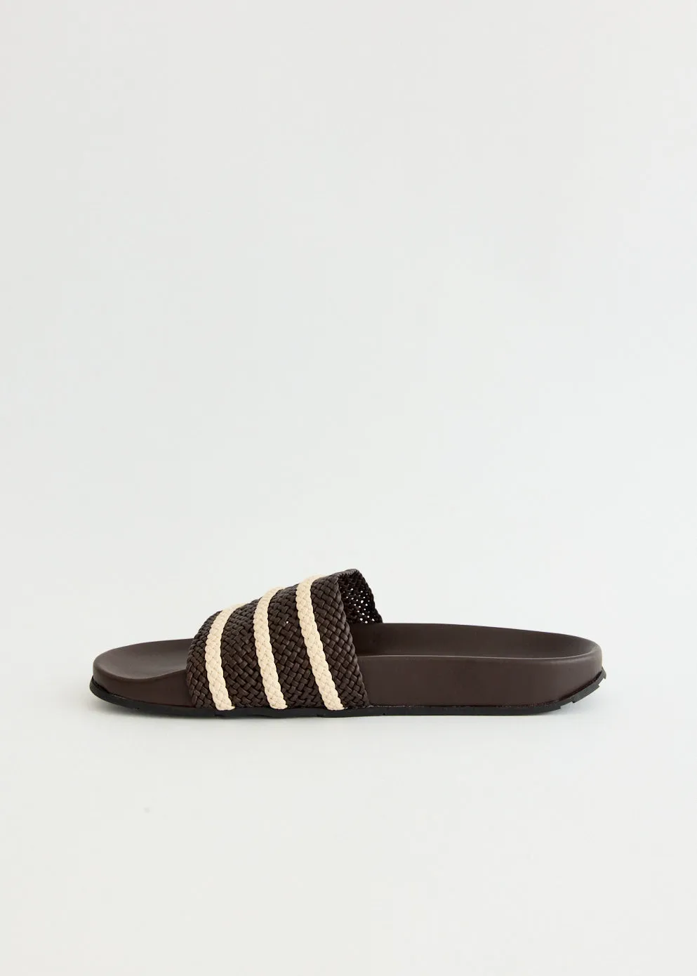 Midday Step x Wales Bonner Adilette 'Dark Brown' Slides