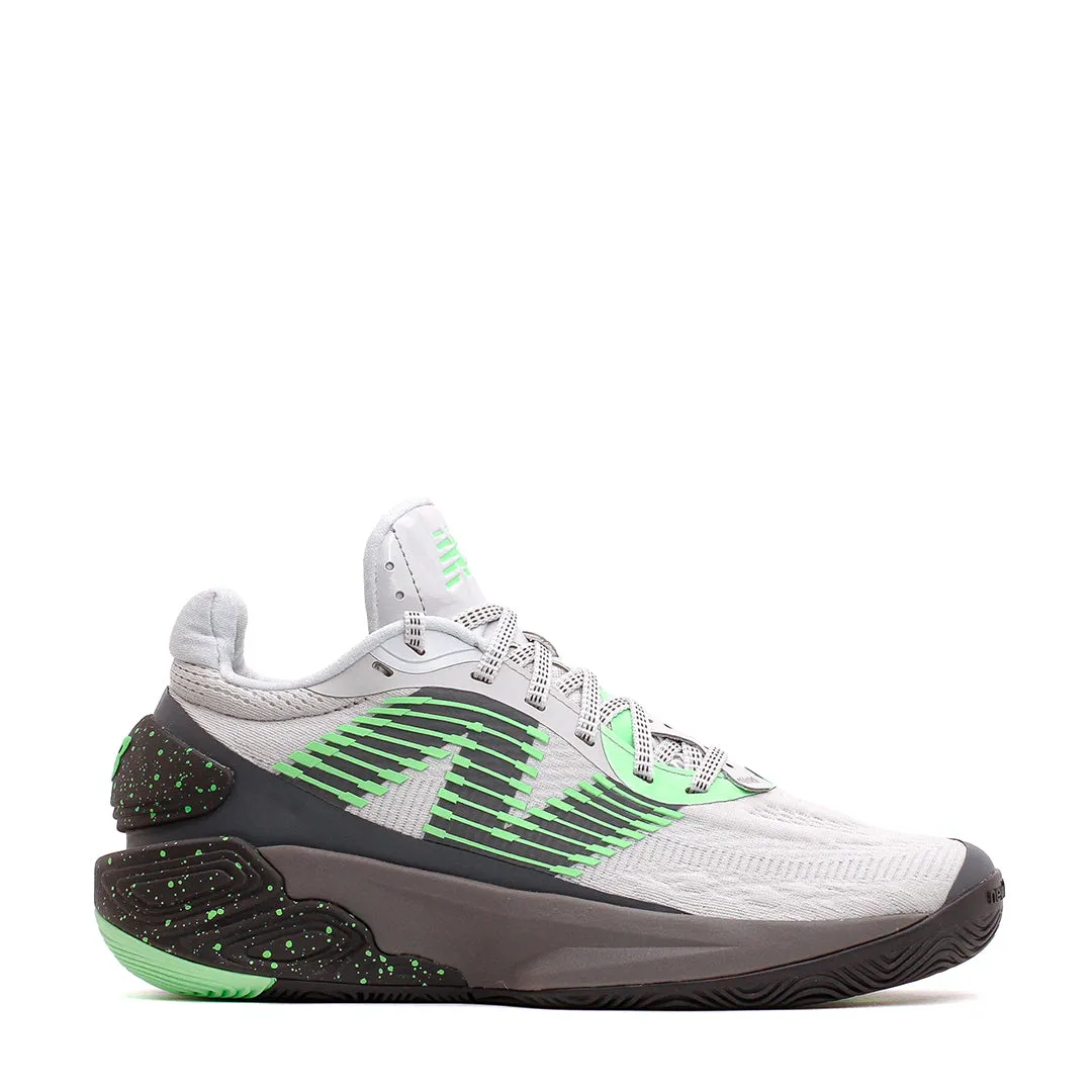 Compression Molded Quick Response Shoes New Balance Basketball Men TWO WXY v5 Grey Matter Electric Jade BB2WYPF5
