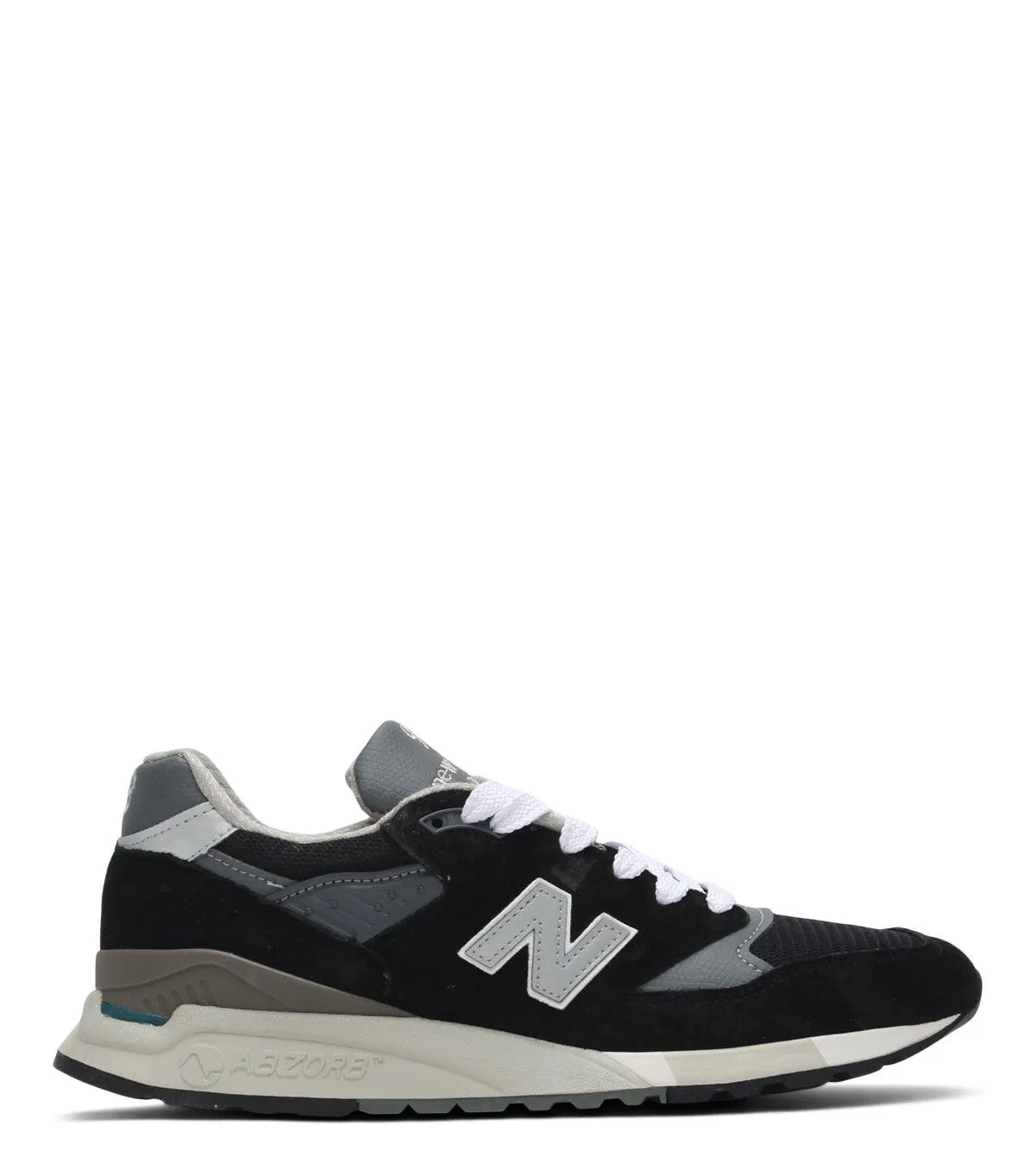 New Balance Made In USA 998 Black Breathable touch swimmers' safety