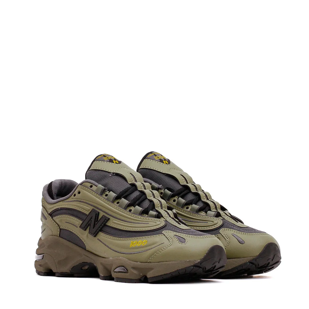 indoor activities tear - resistant shoes New Balance Men 1000 Dark Olivine M1000EA