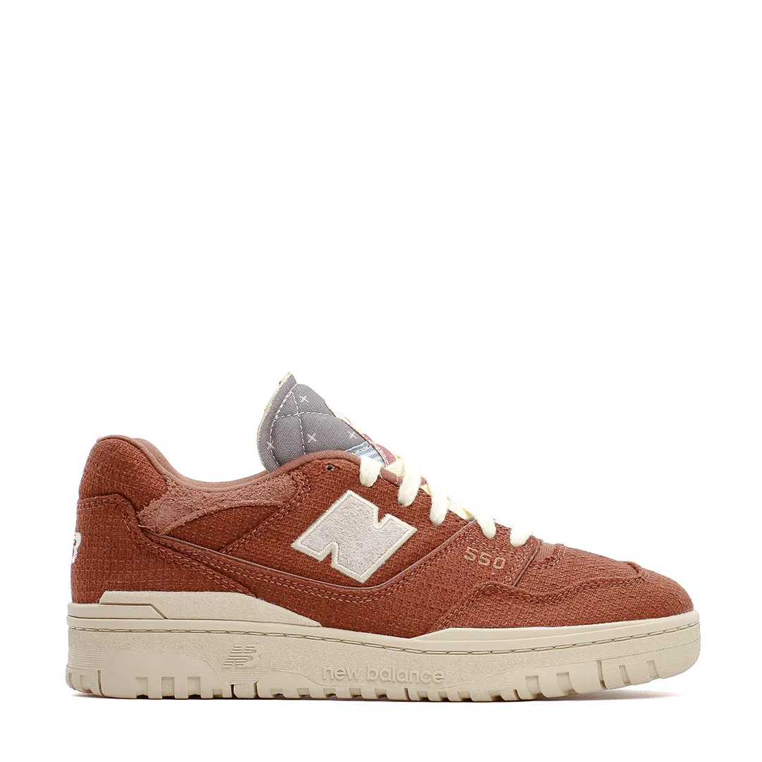 Pastel color option Travel-friendly New Balance Men 550 Pecan/Crimson BB550THB
