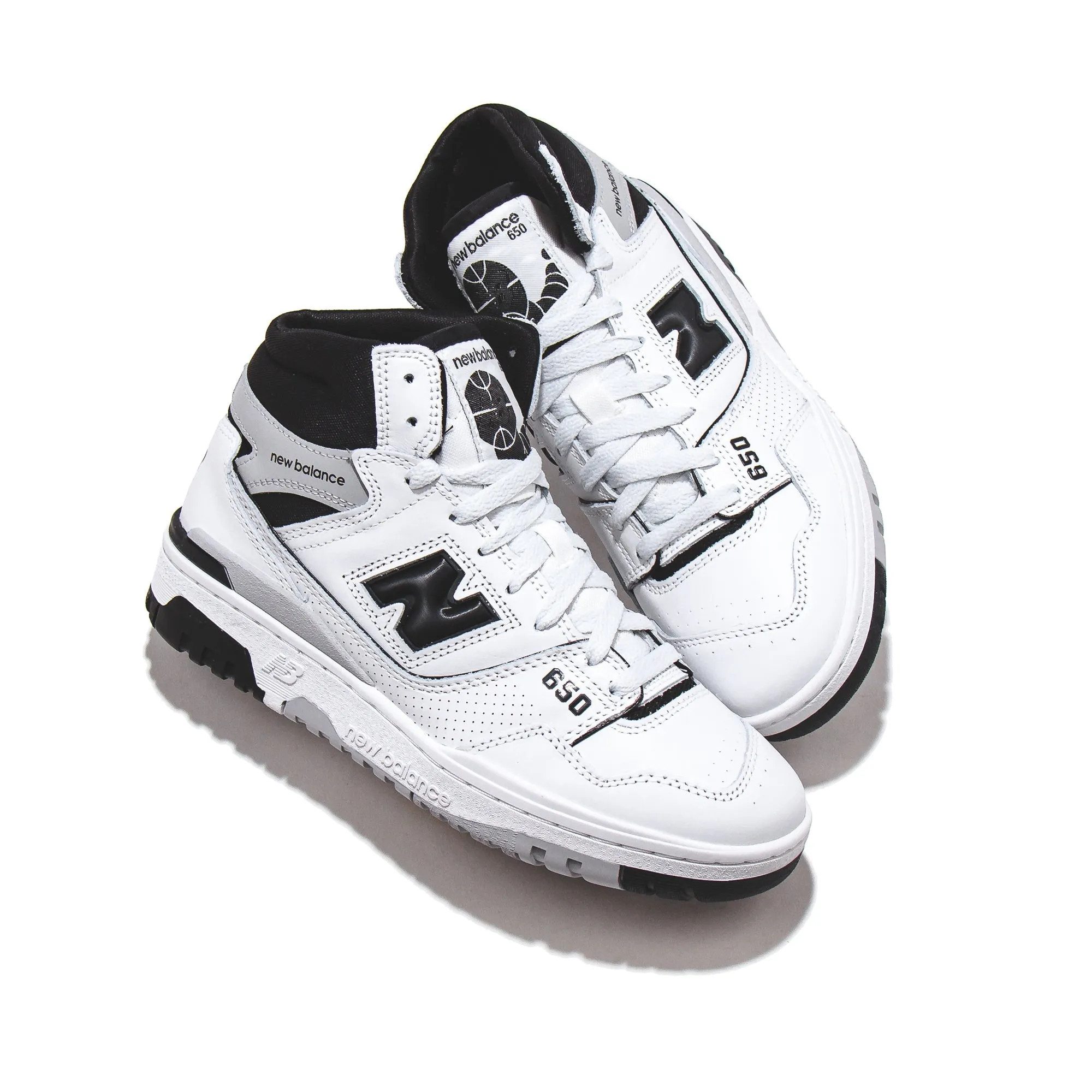 New Balance Men 650R White BB650RCE zip - up - feature shoes