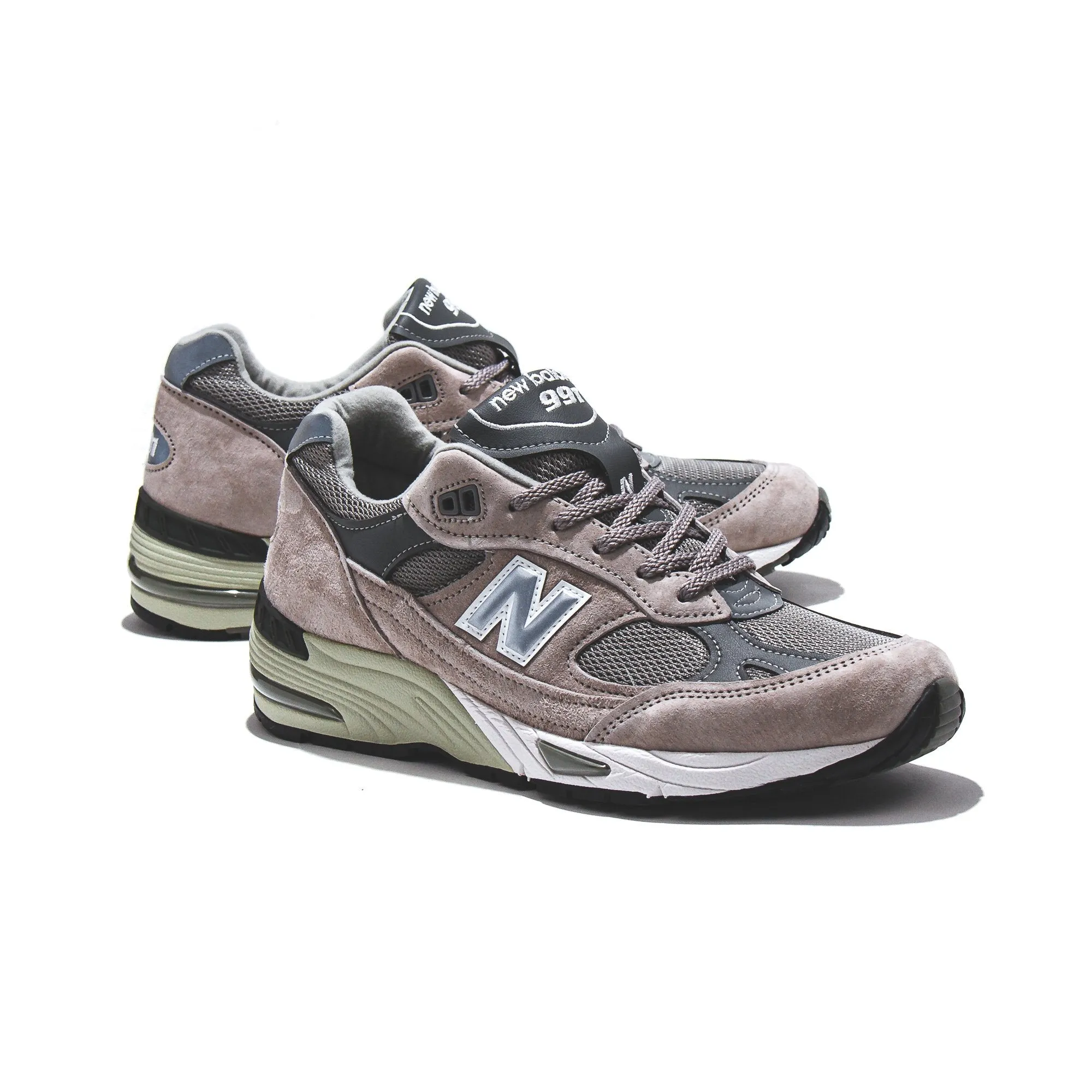 open - toe shoes New Balance Men 991 Silver Grey Made In England M991GL