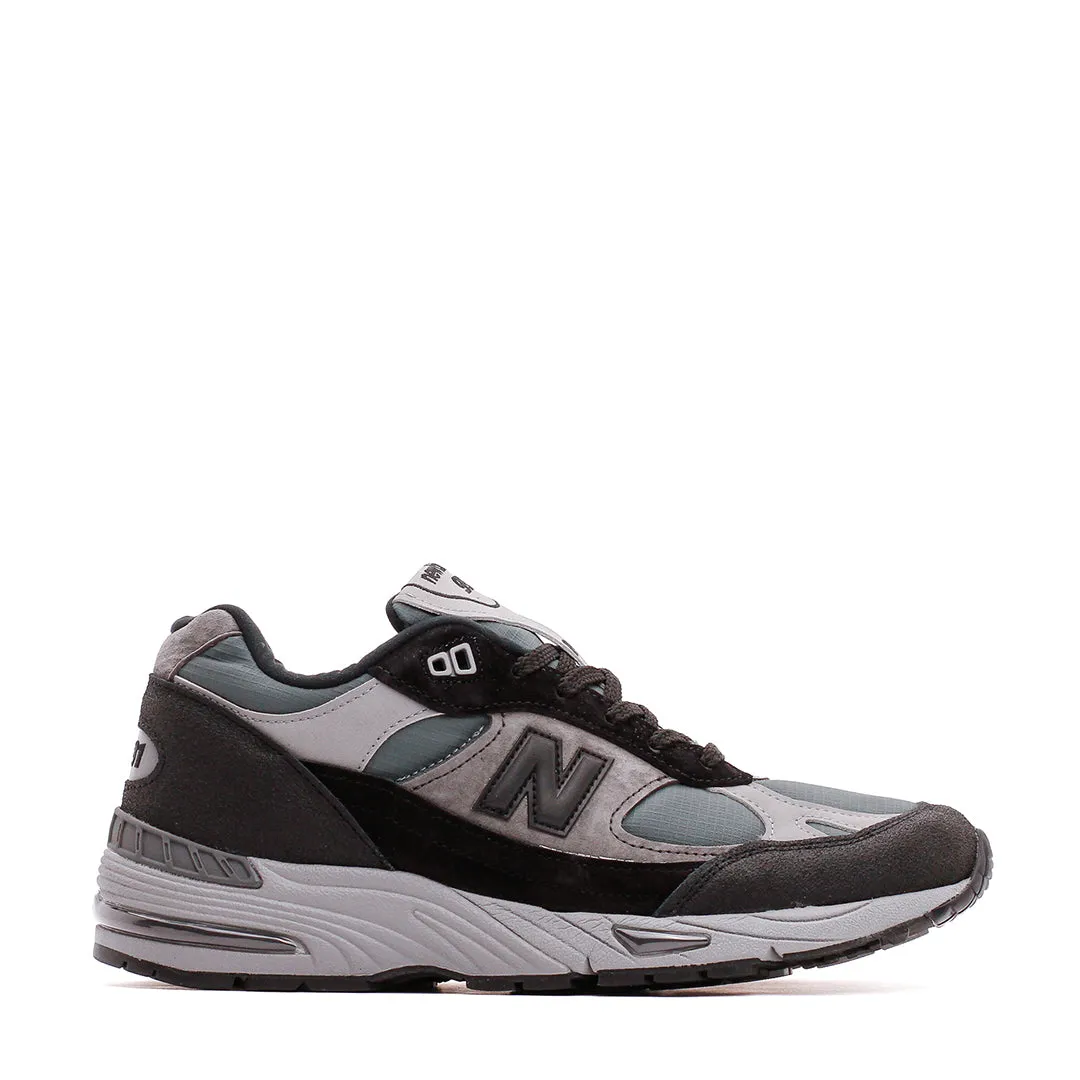 high - arched AirCushioning New Balance Men 991v1 Black Made in UK M991WTR