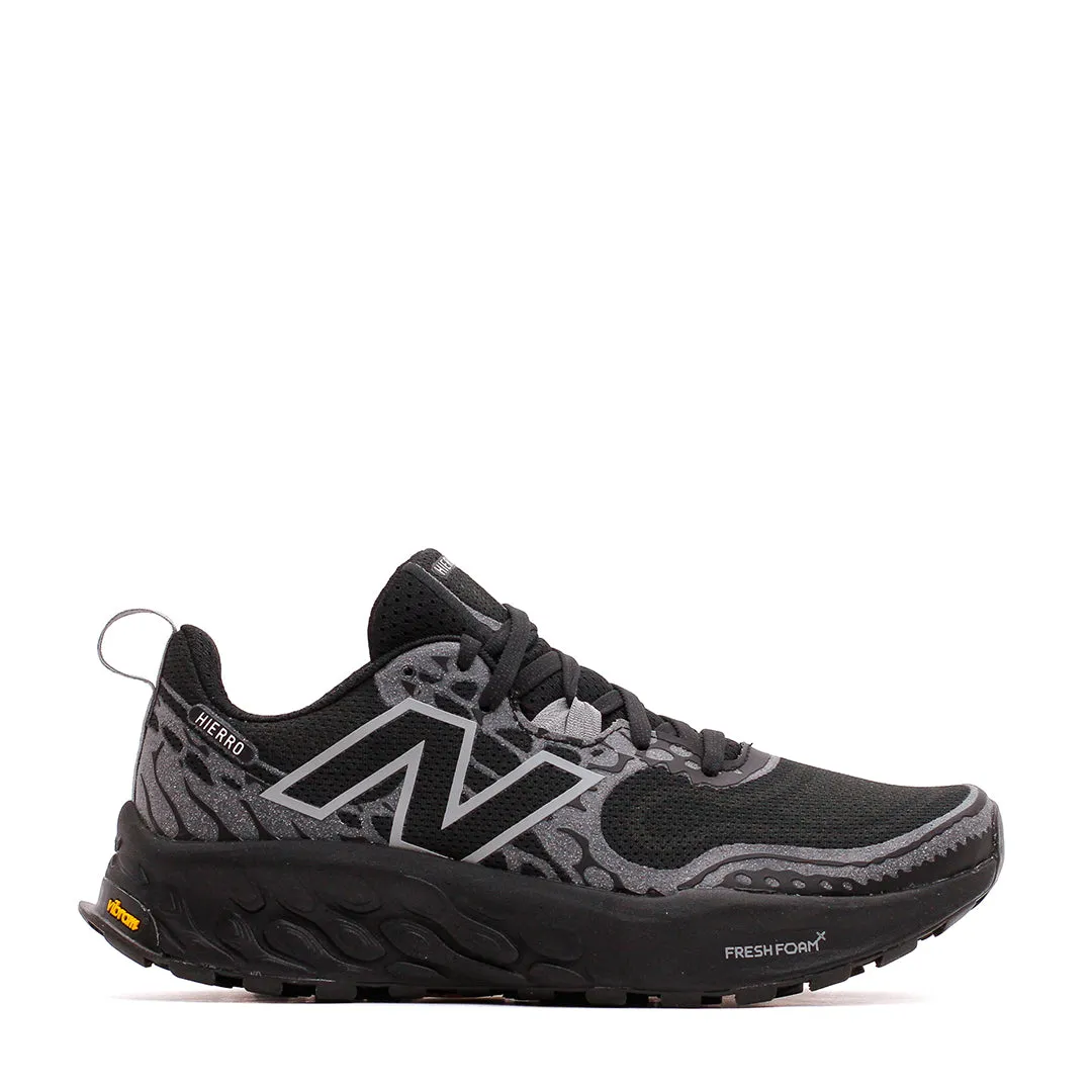 youth shoe appearance dark colors New Balance Men Fresh Foam X Hierro v8 Black MTHIERK8