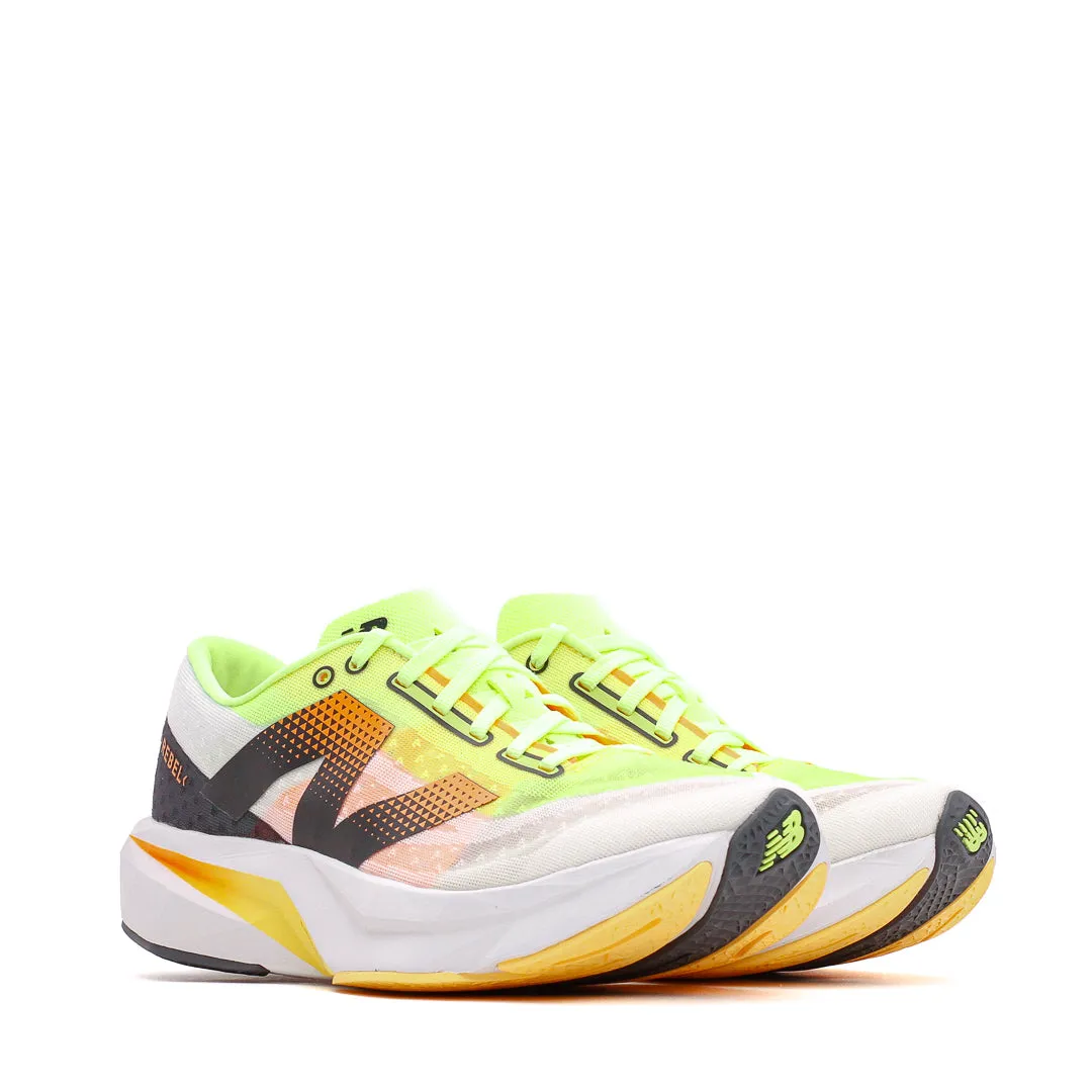 Running Trail New Balance Men FuelCell Rebel v4 White Lime MFCXLL4