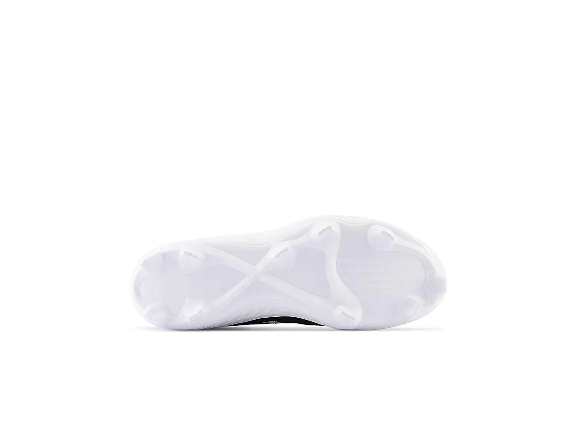 Travel Mountain Path New Balance Men's Fresh Foam 3000 V6 Molded Baseball Cleats - Black with White - PL3000K6