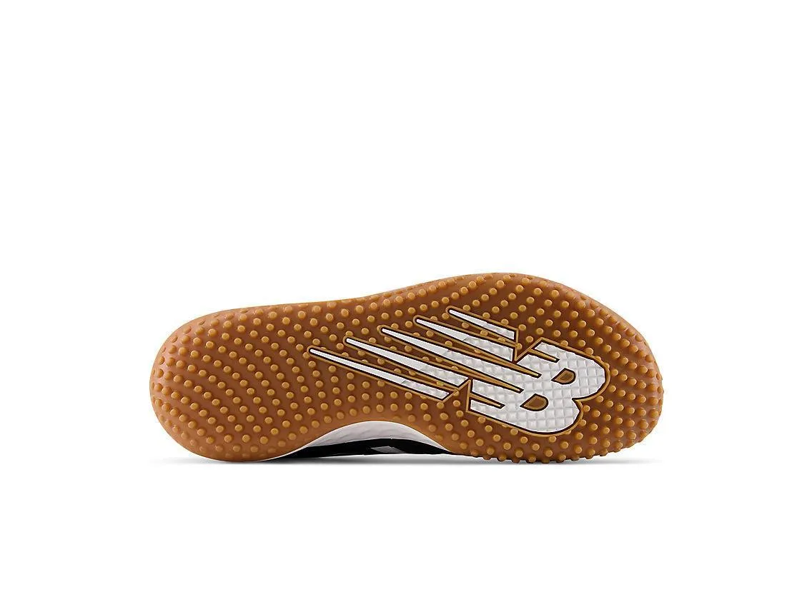 Quilt Soft Chic Style New Balance Men's Fresh Foam 3000 V6 Turf Baseball Shoes - Black with White & Gum Rubber - T3000BK6
