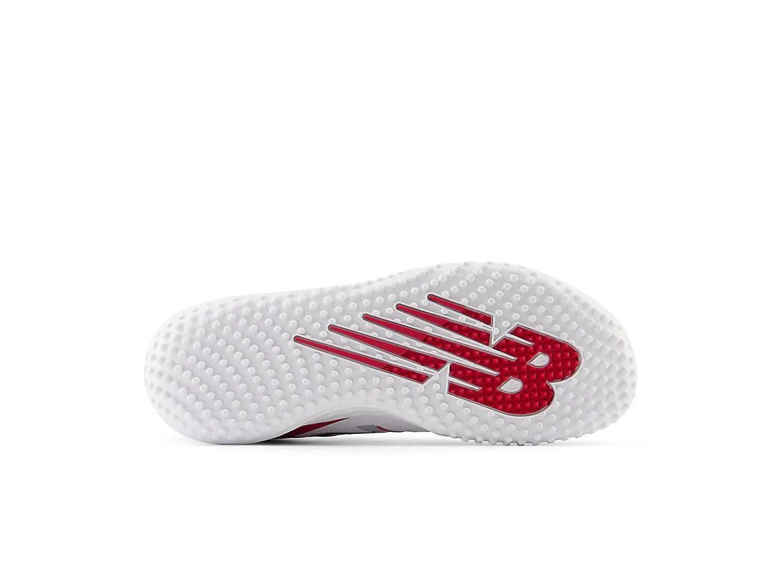 Waterproof Protection Trail Strength New Balance Men's Fresh Foam 3000 V6 Turf Baseball Shoes - Red with White - T3000TR6