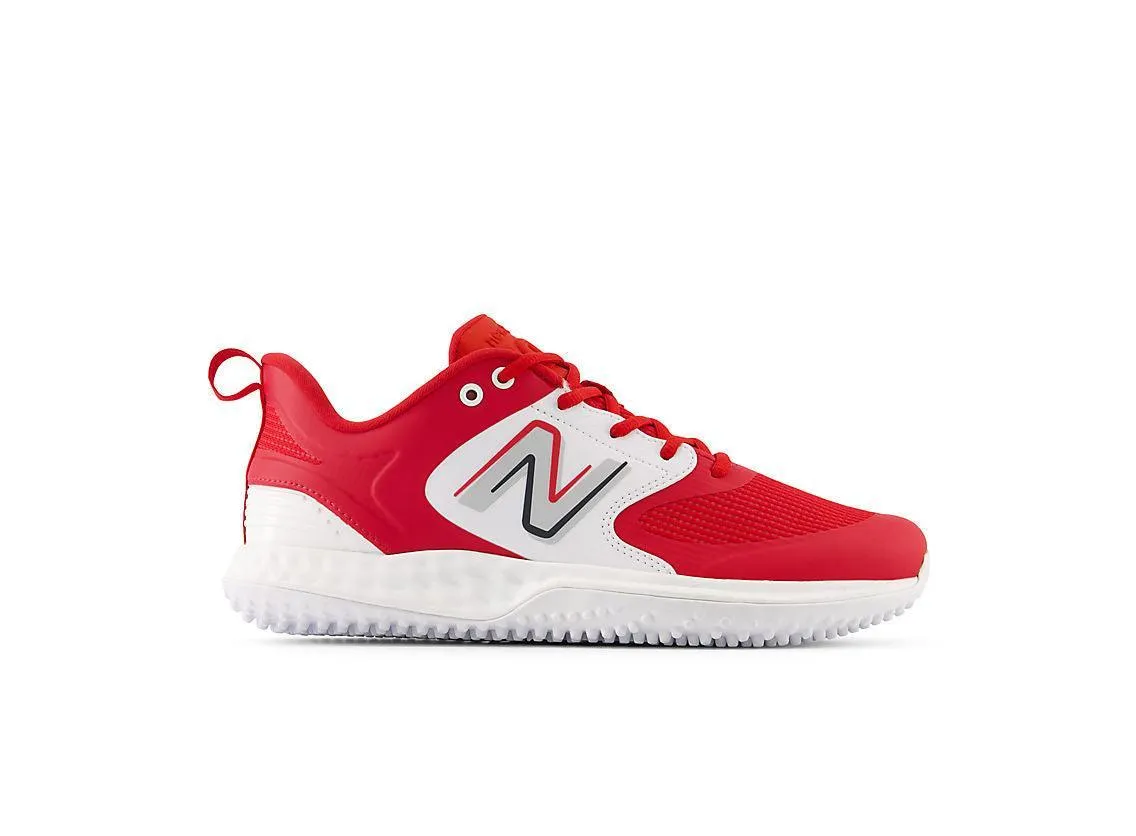 Outdoor Purpose New Balance Men's Fresh Foam 3000 V6 Turf Baseball Shoes - Red with White - T3000TR6